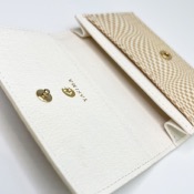 PORTE CARTE CUIR INDEN CRÈME YASIMA 