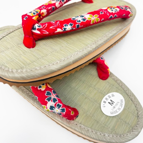 ZORI JAPONAISE IGUSA ROUGE