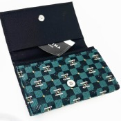  PORTE CARTE SOIE INDEN BLEUE YASIMA 