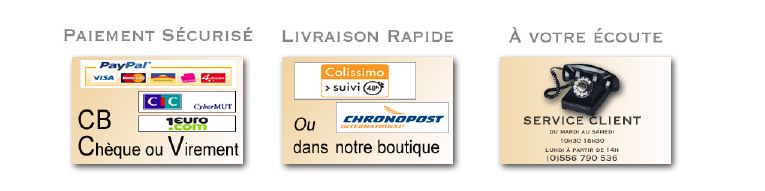 Paiement sécurisé, livraison rapide