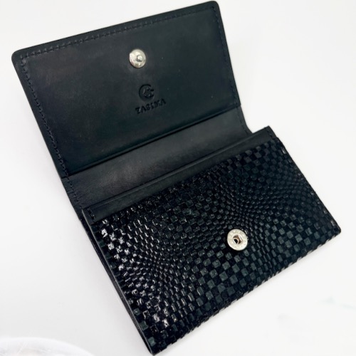 PORTE CARTE CUIR INDEN NOIR YASIMA 