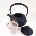 THÉIÈRE JAPONAISE EN FONTE NAGOMI NOIRE