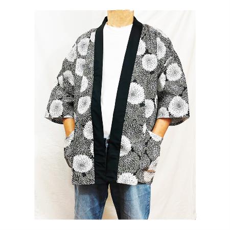 VESTE JAPONAISE HAPPI CHRYSANTHEME