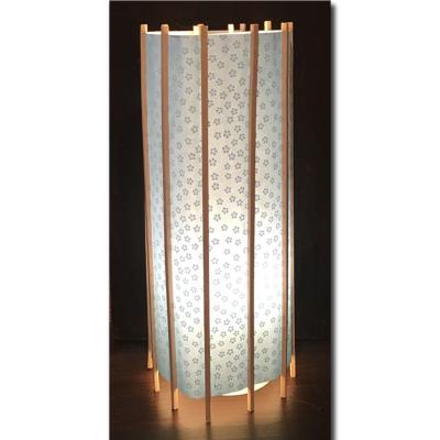 ABAT JOUR POUR LAMPE EN PAPIER WASHI BLEU CLAIR 