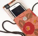 POCHETTE SMARTPHONE TISSU JAPONAIS TSUBAKI