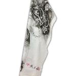 SERVIETTE JAPONAISE TENUGUI DRAGON GRIS