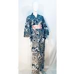 KIMONO JAPONAIS YUKATA SENSU L