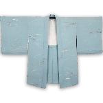 VESTE JAPONAISE HAORI FEMININ SOIE BLEUE