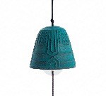 Petite clochette à vent gong de temple turquoise
