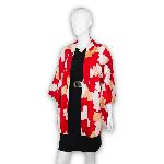 VESTE JAPONAISE HAORI  ROUGE MOMIJI