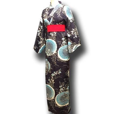 Kimono Japonais, Yukata Pour Femmes Motif Floral Japonais Kimono Silky