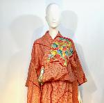 KIMONO JAPONAIS VINTAGE FURISODE SHIBORI