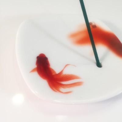 BRÛLE ENCENS PORCELAINE JAPONAISE KINGYO