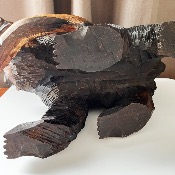 GRANDE SCULPTURE D'OURS D'HOKKAÏDO 