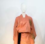 KIMONO JAPONAIS VINTAGE HOUMONGI ROSÉ