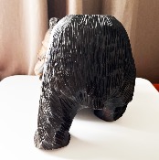 GRANDE SCULPTURE D'OURS D'HOKKAÏDO 