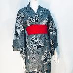 KIMONO JAPONAIS YUKATA SENSU L