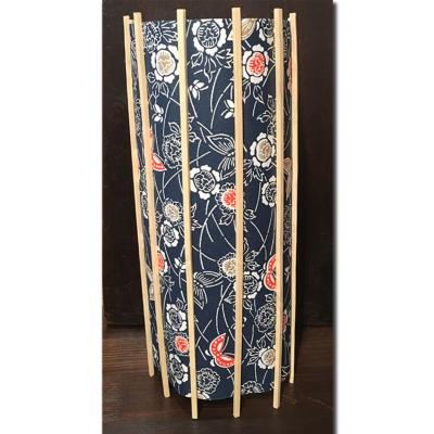 ABAT JOUR POUR LAMPE JAPONAISE  FLEUR ET PAPILLON