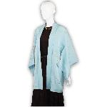 VESTE JAPONAISE HAORI FEMININ SOIE BLEUE