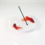 BRÛLE ENCENS PORCELAINE JAPONAISE KINGYO
