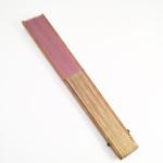 Éventail tissu rose