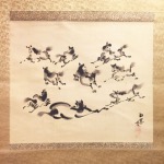 KAKEMONO "les chevaux"