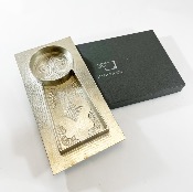 PLAT AINU EN ETAIN D'HARADA Shogo, artisan aïnou