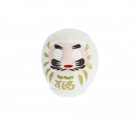 Petite statuette daruma blanche