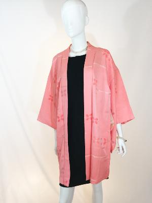 VESTE JAPONAISE HAORI PETALE ROSE