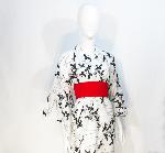 KIMONO JAPONAIS YUKATA TSURU LL