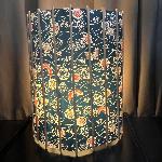 ABAT JOUR POUR LAMPE JAPONAISE  FLEUR ET PAPILLON