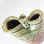 VASE PINCÉ CÉRAMIQUE JAPONAISE SHIGARAKI