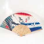 ÉVENTAIL JAPONAIS "ESTAMPE HIROSHIGE"