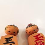 COUPLE DE PETITES KOKESHI SHOGI