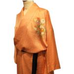 KIMONO JAPONAIS VINTAGE HOUMONGI ROSÉ