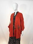 VESTE HAORI ROUGE FONCÉ