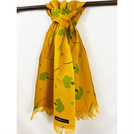 ECHARPE FEUILLE DE GINKO