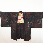 VESTE JAPONAISE HAORI SOIE LAQUÉE