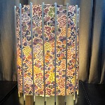 ABAT JOUR EN PAPIER WASHI FLEURIS 