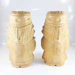 SCULPTURE BOIS COUPLE AÏNU