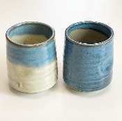 SET 2 TASSES THÉ BLEUES