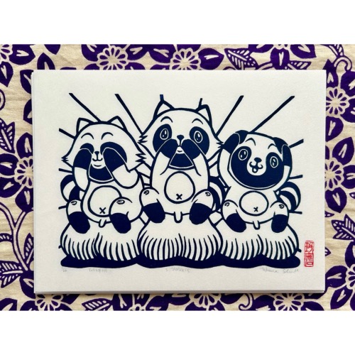 GRAVURE "3 Tanuki"