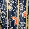 ABAT JOUR POUR LAMPE JAPONAISE  FLEUR ET PAPILLON