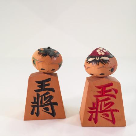 COUPLE DE PETITES KOKESHI SHOGI