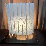 ABAT JOUR POUR LAMPE EN PAPIER WASHI BLEU CLAIR 