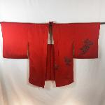 VESTE HAORI ROUGE FONCÉ