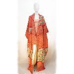 KIMONO JAPONAIS VINTAGE FURISODE SHIBORI
