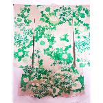 KIMONO JAPONAIS VINTAGE FURISODE VERT