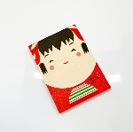 PETIT CARNET KOKESHI ROUGE