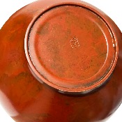 VASE ROND BRONZE CARMIN